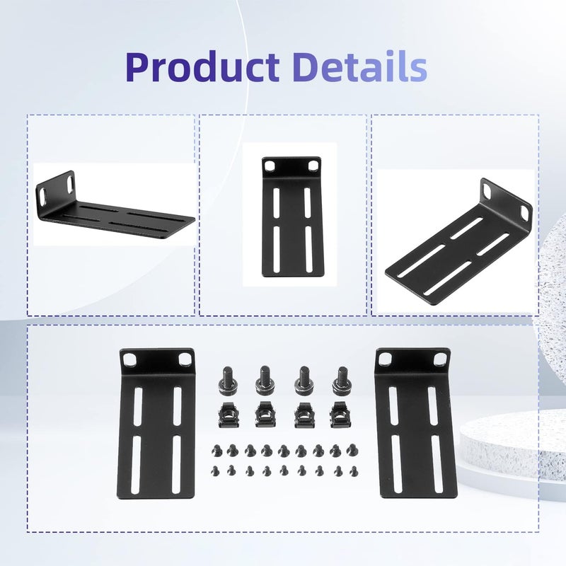PhyinLan Rack Mount Kit Universal Adjustable 19 Inch Rack Ears for HP/ProCurve/Aruba/OfficeConnect/HPE and Other Switches - Image 5
